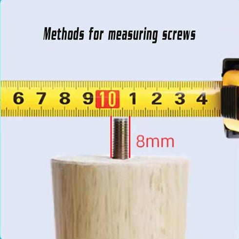 GJHYNT 6in 8in 12in Cabinet(8cm/3in) Solid Wood Couch Legs, Coffee Table Support Feet, Replacement Furniture Legs