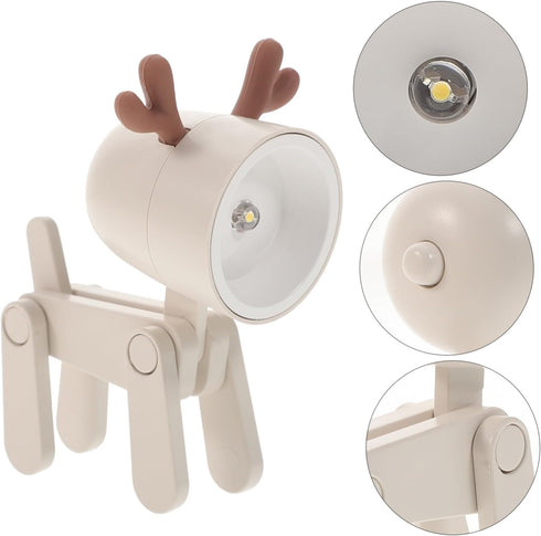 DIYEAH Led Night Light Changing Table Lamp Deer Shape Foldable Night Lamp for Bedroom