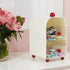 ZEXALOR Countertop Small Desk Organizer with Drawers for Makeup Nightstand Dresser Vanity Accessories,Tea Bag Holder
