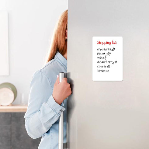 Small Dry Erase White Board, Magnetic for Fridge, A5 Size (5.5?8 Inch), Grocery List, Mini White Board Refrigerator