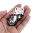 Skelang 4 Pcs 1 Inch Side Mounting Casters - TPE Swivel Plated Wheels for Baby Bed, Carts, Kitchen Cabinet