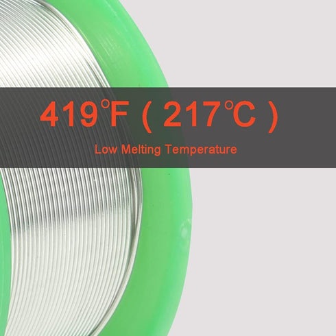 Solder Wire Lead-Free Electronics Alloy, 100g, Rosin Core No Clean for Electrical Soldering
