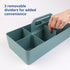 BLUE GINKGO Multipurpose Caddy Organizer, Stackable Plastic Caddy with Handle for Desk, Makeup, Classroom