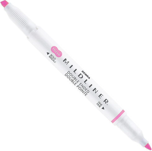 Zebra Mildliner Creative Marker Highlighter Pens, Double Ended, Chisel & Bullet Tip, Wallet Set of 5