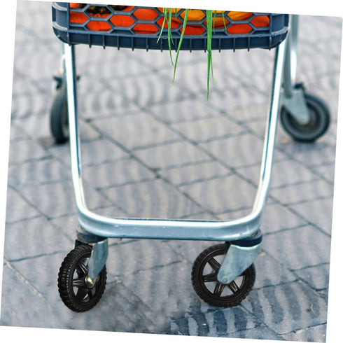 4pcs GANAZONO Replacement Laundry Cart Wheels Rolling Carts Wheels for Shopping Trolley