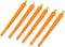 YuanHolumid 6Pcs Carrot Gel Pens, Orange School Company Writing Gel Pen, Creative Classic