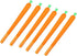 YuanHolumid 6Pcs Carrot Gel Pens, Orange School Company Writing Gel Pen, Creative Classic