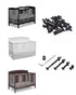 ALLWIN 16 Set Set M6x16/40/60/80 mm Crib Screws Hardware Replacement Kit - Baby Bed Frame Bolts,Barrel Nuts&Wooden