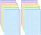 TaoBary 10 Pack Lined Sticky Notes, 500 Sheets (50/Pad), 5 x 8 Inch Colorful Self Stick Notes for Office Home Supplies