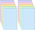 TaoBary 10 Pack Lined Sticky Notes, 500 Sheets (50/Pad), 5 x 8 Inch Colorful Self Stick Notes for Office Home Supplies