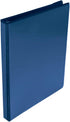 School Smart Polypropylene Round Ring View Binder, 1/2 Inch, Blue