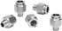 Push to Connect Fitting - 304 Stainless Steel Male Straight 3/8" Tube OD x 1/8" NPT Thread Pneumatic Fitting (Pack of 5)