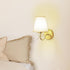 1 Pack, E26 110V Antique Brass Wall Sconces Bow Sconces Decor Gold Wall Lights Brass Brushed Gold Sconce with Fabric