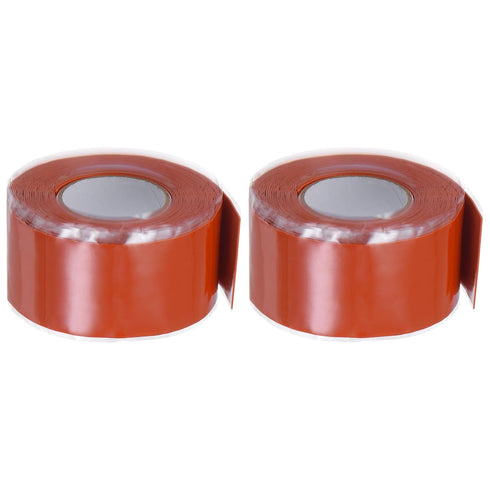 2 Rolls Self Fusing Silicone Tape 1" x 10ft x 0.02" Waterproof Sealing for Water Pipe Hose Leak Repair