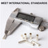 600 Pcs Wire Ferrules Kits, 7 Sizes Tinned Copper Crimp Connector AWG 22-10 Non Insulated Ferrules