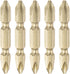 5pcs PH2 Phillips Head Screwdriver Double Ended Driver Bit, 2" Length, 0.25" Dia S2 Steel Magnetic for Power Tool