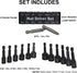 14PC Power Magnetic Nut Driver Drill Bit Set, Metric & SAE Socket for 1/4" Driver Hex
