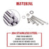 Hilitchi 300-Piece M2 Phillips Pan Head Screws, Bolt Nut Lock Flat Washers Assortment Kit, 304 Stainless Steel