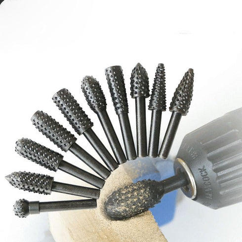 1Set/10Pcs Premium Woodworking Drill Bit Set, Precision Cutting Tools for Efficient Wood Carving