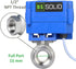 Motorized Ball Valve, 1/2" Stainless Steel Electrical Ball Valve, Full Port, 9-24V AC/DC Setup by U.S. Solid