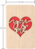 Valentines Day Card, Wooden Anniversary Christmas Cards for Wife, Husband, Memorable Gifts for Her and Him