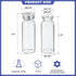 PATIKIL 20ml Sample Vials, 8 Pack Lab Empty Vials with Butyl Rubber Stopper and Crimp Top Caps Borosilicate Glass Vial, Transparent by PATIKIL