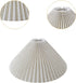 IEUDNS Pleated Lampshade Decorative Chandelier Shade Floor Light Shade for Dining Room Bedroom Hotel Home, Linen