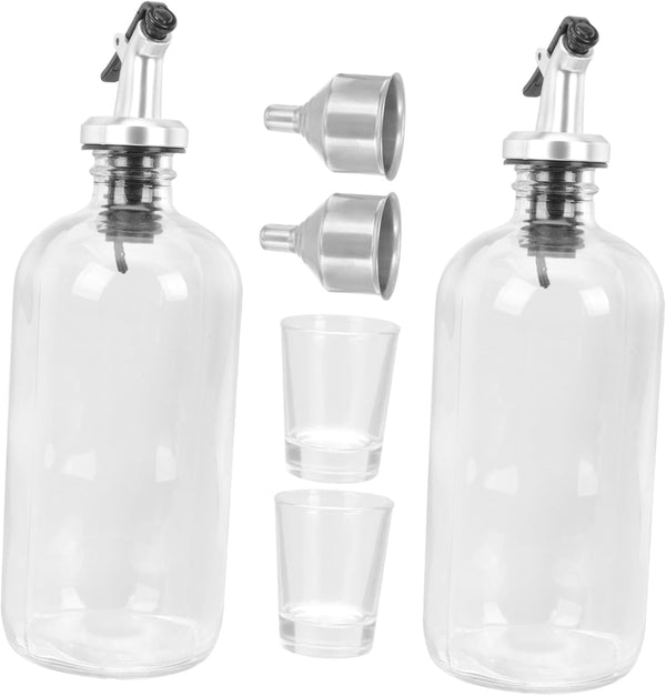 Holibanna Reliable Glass Mouthwash Dispenser Kit Home Storage Bottle Cup Dispenser for