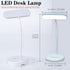 TUUWAI Dimmable, 3 Desk Lamp, Eye-Caring LED for Students, Touch Color Modes, USB-C Rechargeable, Flexible Gooseneck