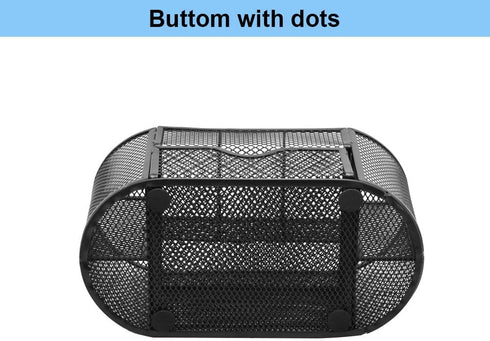 AUSTARK Desk Organizer Stationery Storage, Pencil Holder for Desk, Wire Mesh Office Supplies Accessories & Workspace
