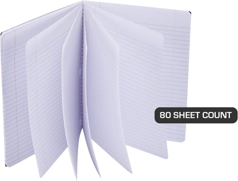 It's Academic College-Ruled Spiral Notebook, 1-Subject, 80 Sheet, Metallic Purple and Teal, 4 Pack by It's Academic