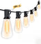 100FT Outdoor String Lights, Waterproof Patio Lights with Shatterproof ST38 Vintage Edison