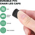 24-Pack 1/2 Inch(13mm) M METERXITY Chair Leg Caps, PVC Chair Leg Floor Protectors for Folding Chairs/Metal
