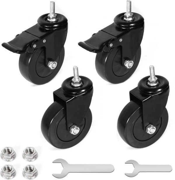 Caster Wheels 4 Inch Locking Stem Casters,Swivel Stem Casters Suitable for Original