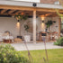 Solar Pendant Light, Wall Mounted Outdoor Powered LED Shed with Pull Cord Switch Waterproof Energy Saving Hanging