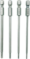 Hex Head Allen Wrench Drill Bit Set 1.5, 2.0, 2.5 & 3.0mm, S2 Steel 1/4" Hex Shank for Screwdrivers and Power Drill