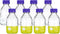 PATIKIL 8 Pack Reagent Media Storage Bottles, 500ml Borosilicate Glass Graduated Round Bottles with Cap