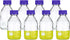 PATIKIL 8 Pack Reagent Media Storage Bottles, 500ml Borosilicate Glass Graduated Round Bottles with Cap
