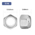 BNUOK 10Pcs 7/16-14 304 18-8 Lock Nuts, Nylon Insert Locknuts Stainless Steel SS Self-Locking Nuts, Coarse Thread Hex