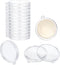 FINGERINSPIRE 20Pcs Clear Coin Holder Keychain, 1.57 inch Acrylic Storage Holder for Coin Protect Pendants, Waterproof