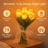 15-Pack Radiant Romantic Tulip Light, Twinkling Tree Tulips Lamp, Never-Fade Artificial Tulips, Ambient Night Light