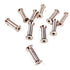 10PCS Knife Handle Bolt Rivets Scale Screw Fastener Nut Flat Hex Head Silver