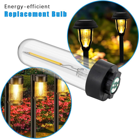 Bulb 3V Lightbulb 2 Pack Solar Light Replacement May Fit Hampton Bay Solar Light Warm White Solar Outdoor Indoor