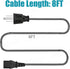 Power Cord Replacement for Brother MFC Printers, 8ft 3 Prong AC Power Cable