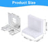 12 90 43x50x33mm uxcell Pcs Degree Plastic Corner Braces, Shelf Right Angle Brackets with Screws for Cabinets