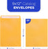 Manilla Envelopes 9x12 Self Seal, 100 PCS Goefun Brown Kraft Large Yellow Envelopes for Mailing - 100GSM