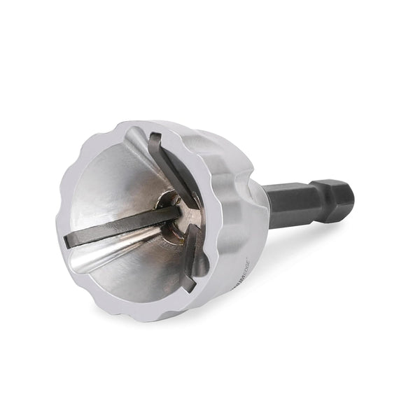 PLATINUMEDGE Deburring Tool with YG8 Carbide Blade, 1/4" Hex Shank, for 1/8”-3/4” Bolt Repair, Quick Release