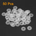 uxcell Nylon Flat Washers M4, 17mm OD, 4mm ID, 1mm Thickness, Sealing Gasket for Faucet Pipe Water Hose, Clear, Pack of