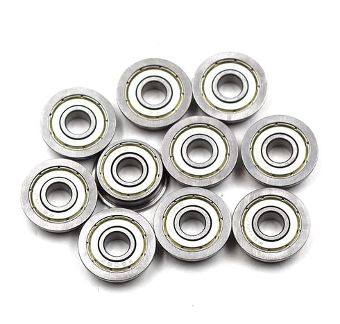 10pcs Flange Ball Bearing F608ZZ - 8x22x7 mm Metric Flanged Mini Ball Bearings