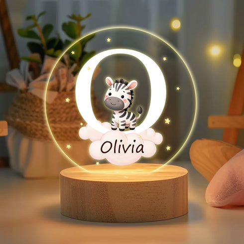 Customizable LED Night Light - Starry Forest Animal Theme